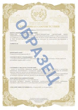 Образец Сертификат СТО 01.064.00220722.2-2020 Обнинск Сертификат СТО 01.064.00220722.2-2020 